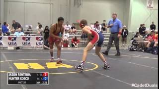 120 f, Hunter Kosco, Ohio 1 vs Jason Renteria, Illinois