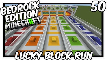 How To Build A Lucky Block Run [No Commands] [Minecraft Bedrock Edition]