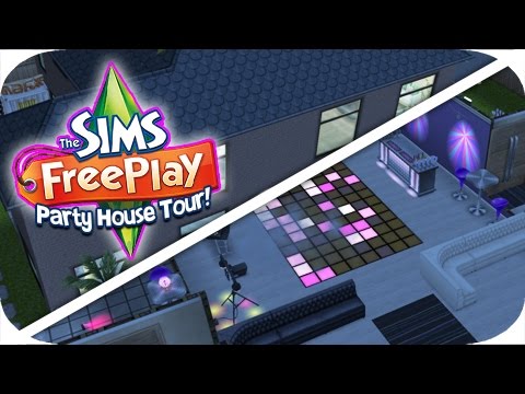 The Sims Freeplay  Party House Tour! 