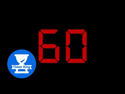 LED Style 60 Second Silent Countdown Timer With Alarm