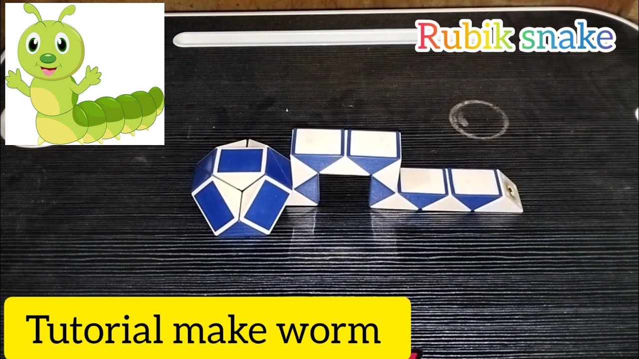 Tutorial make worm from rubik snake magic cube 