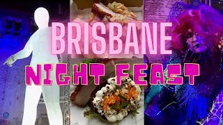 Brisbane - Night Feast I Queensland, Australia Travel Vlog 153, 2023