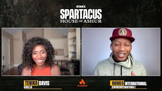 Tenika Davis enters the arena in Spartacus: House Of Ashur