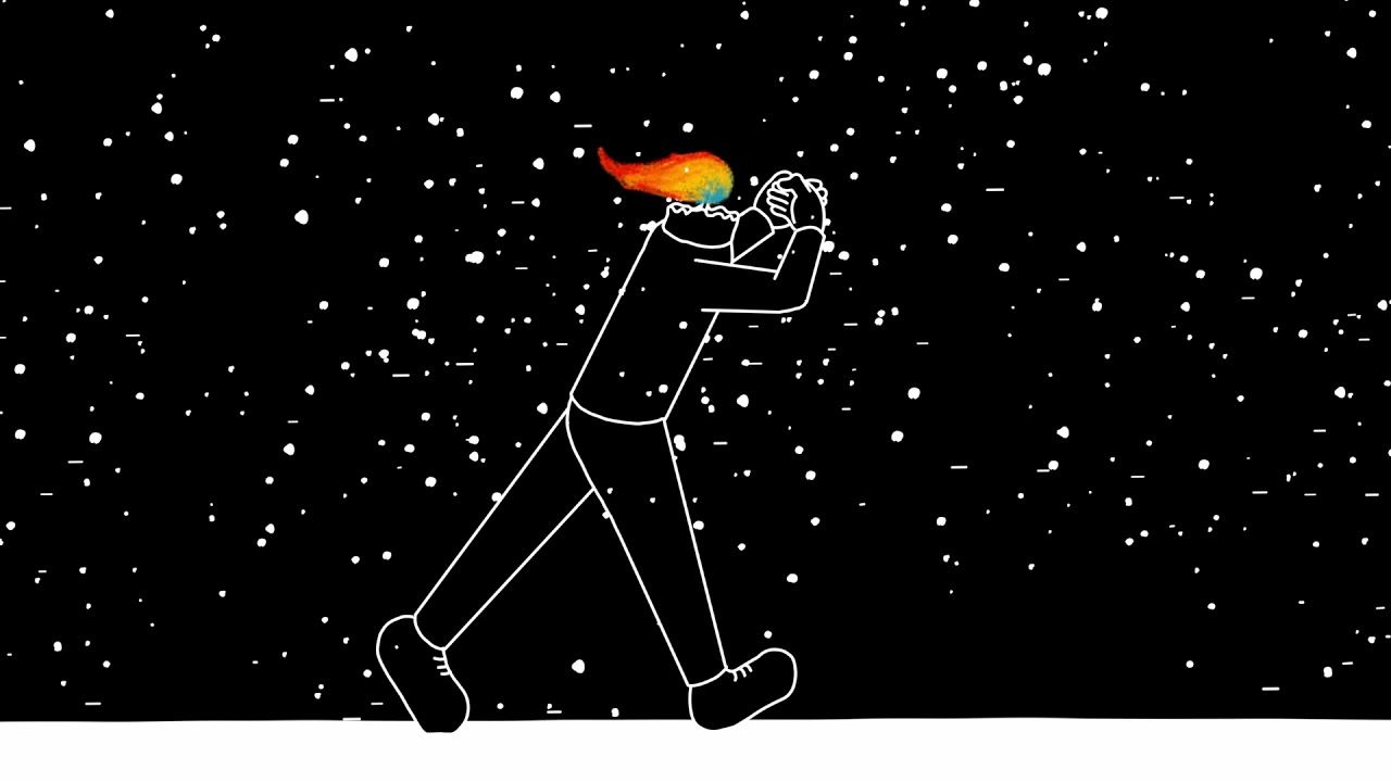 Candle Flame Dude in Snow Storm - Animation