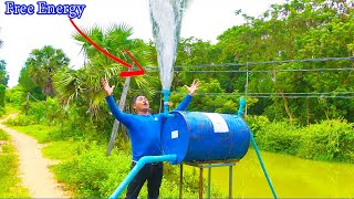 Super Free Energy Water Pump | Auto Pump water from Big River 24h/day NO Electricity