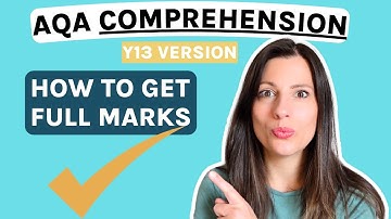 AQA Biology (Y13 PAPER 2 version)  How to get 15 marks on the COMPREHENSION