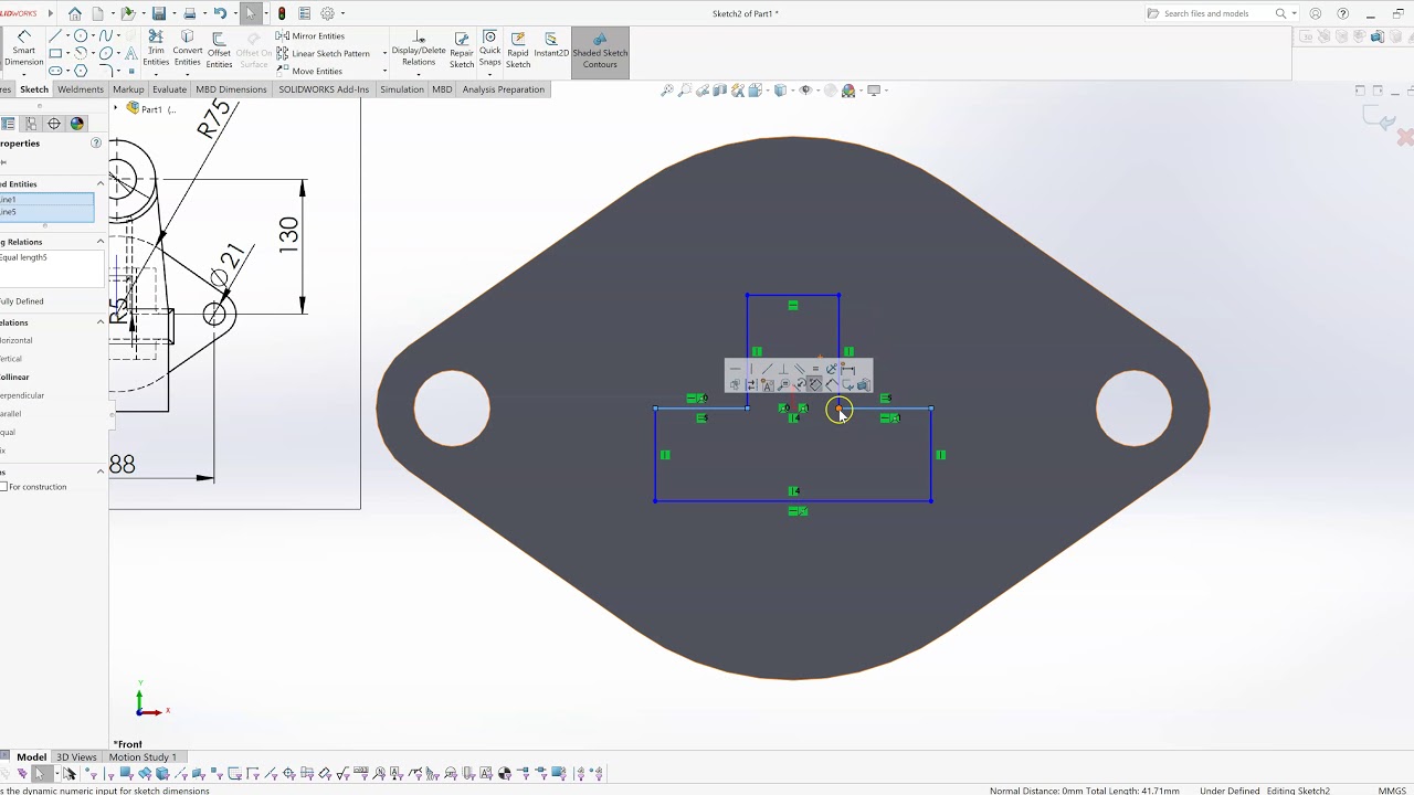 Solidworks - practice bracket - YouTube