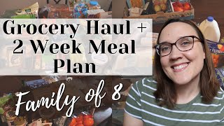 REALISTIC Grocery Haul + Two Week Meal Plan || Large Family Costco Haul