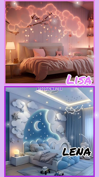Lisa vs Lena : Dream Bedroom Face-Off! π π #shorts #ytshorts #bedroomdecor