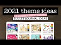 BULLET JOURNAL MONTHLY THEMES 💜 12 bullet journal theme ideas for 2021 | Bullet journal ideas