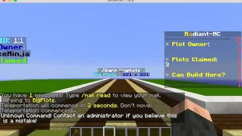 PlotMe Bug - Radiant-MC Creative