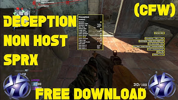 🔥NEW FREE BO1 PS3 - Deception Non Host SPRX Menu [CFW] (Aimbots, IP Puller, Anti Aims, End Game..)🔥