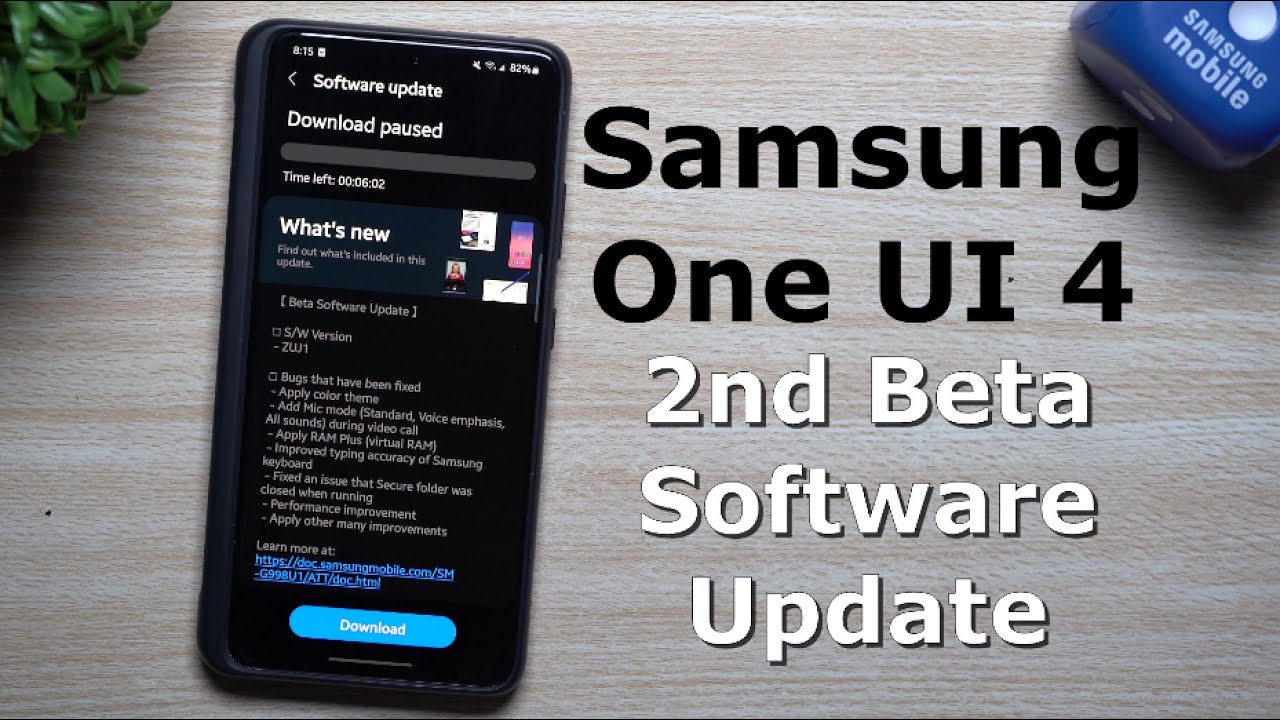 Samsung One UI 4 Beta 2 - Software Update | Everything New