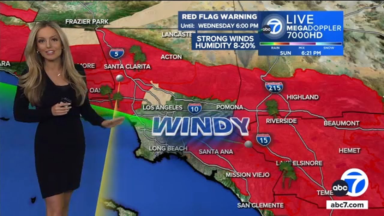 SoCal fire danger remains as red flag warning issued through Wednesday ...
