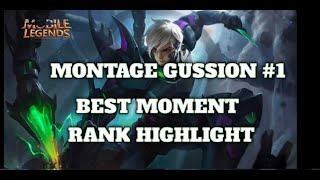 GUSION FAST HAND MONTAGE #1 | RANK HIGHLIGHT | MOBILE LEGEND BANG BANG|