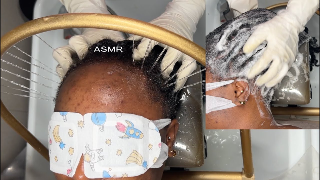 ASMR TRIGGERS 😍 SCRATCHING AND SOAPY WASH ON BRAIDS ✨