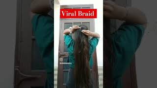 Viral Braid hack viralhairstyles braidstutorial viral  shorts 1millionviews