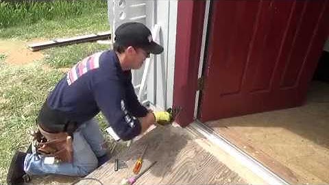 How to install a security screen door...Part 5