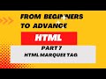 HTML Marquee Tags | HTML tutorial in Hindi | From Beginners To Advance | The Indian Engineers