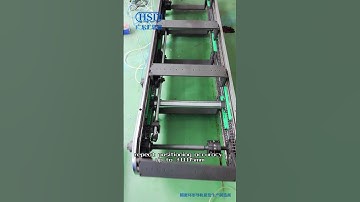 Vertical double-track circular guide rail conveyor line, ring guides track systems, pallet conveyor.