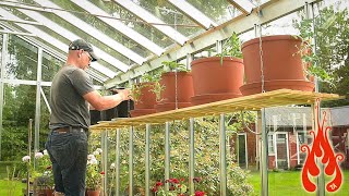 Building a shelf for the greenhouse