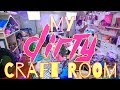 My DIRTY Craft Room | The Frog Vlog with Froggy