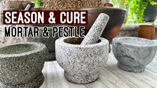 Easy Way to Season and Cure Mortar and Pestle