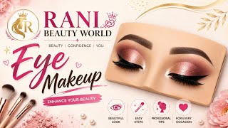 🔴Easy Eye Makeup I Eye Dummy I Half Cut Crease Tutorial I Trending
