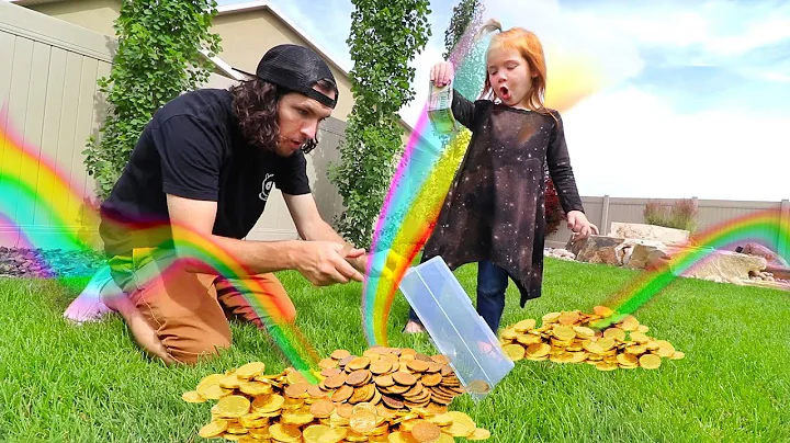 THE BOO BOO STORY! Hidden Presents from our Backyard Leprechaun for Adley (Hide N Seek Pots of Gold)