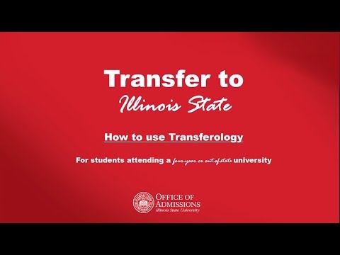 Transfer to Illinois State: How to use Transferology