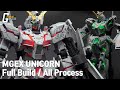 [MGEX 유니콘] 최종화!! 디테일업, 도색 전과정 20분 요약편 MGEX Unicorn Final / Full Build / All Process(Eng_sub,日本語字幕)