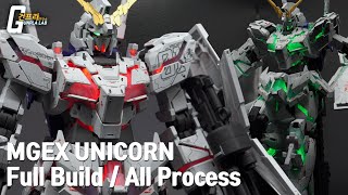 [MGEX 유니콘] 최종화!! 디테일업, 도색 전과정 20분 요약편 MGEX Unicorn Final / Full Build / All Process(Eng_sub,日本語字幕)