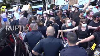 Subscribe to our channel! rupt.ly/subscribe tensions were running high
between protesters marching in support of the police, namely blue
lives matter rally-g...