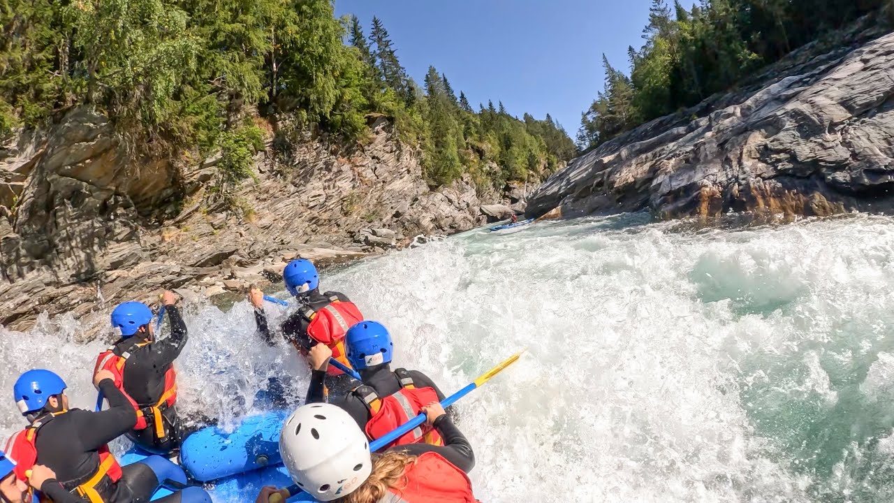 Rafting on Sjoa river with Michele