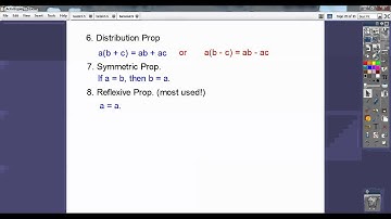 Properties From Algebra - Section 2.5
