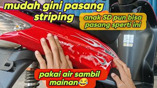 Cara Pasang Striping Transparan Konsep Mio Sporty Dana Pelajar