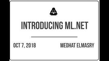 Introducing ML.NET
