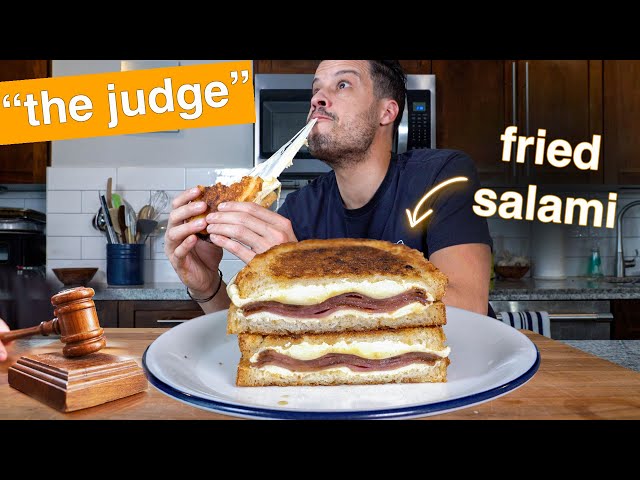 The Judge’s FRIED Salami GRILLED CHEESE class=