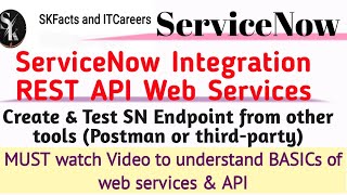 ServiceNow Integration - REST API Web Service | Create and test EndPoint #servicenow #integration screenshot 4