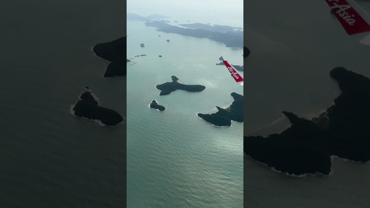 Flying over Langkawi Islands. 