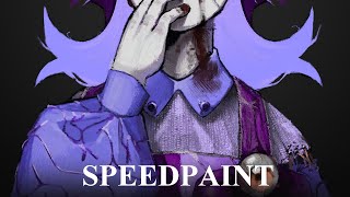 Headshot commission ✦ ( SPEEDPAINT ) - slight gore -