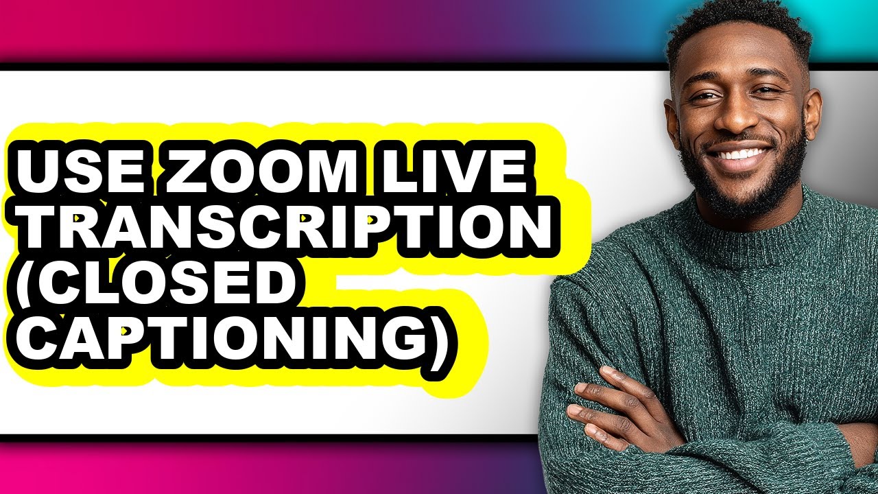 How to Use Zoom Live Transcription (closed Captioning) (only Way)
