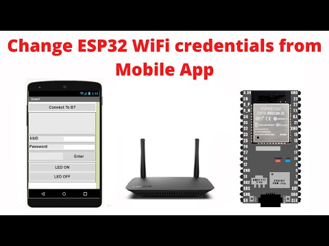 Change ESP32 Wi-Fi credentials from Mobile App.