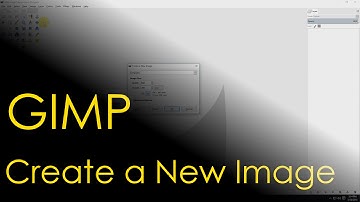 GIMP Create New Image