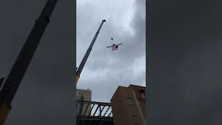 Beam signing and installation at Hartford Hospital