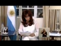 La Presidenta en cadena nacional 26 de enero de 2015