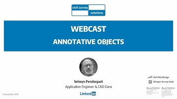 Civil Survey Solutions - Webcast: Annotative Objects 101