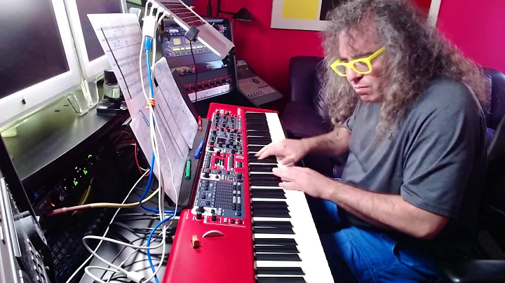 Mark Applebaum works on a quarantine improvisation