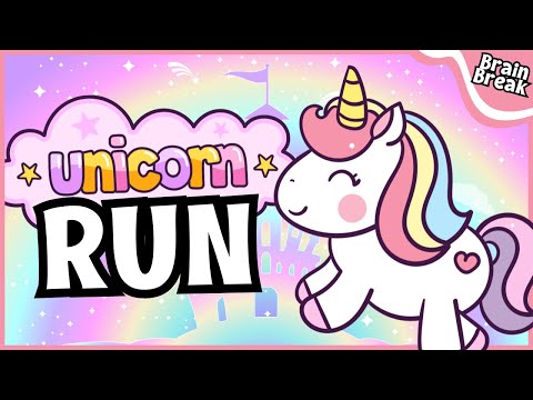 Unicorn Run | Unicorn Chase | Brain Break | Just Dance | Games for Kids