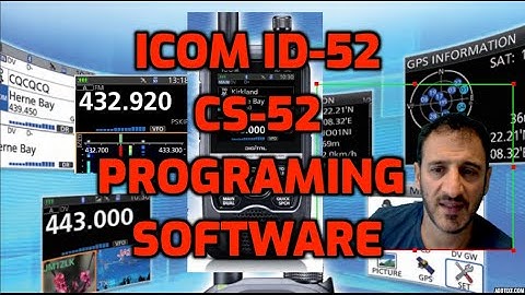 ICOM ID-52 CPS- Programing software CS-52